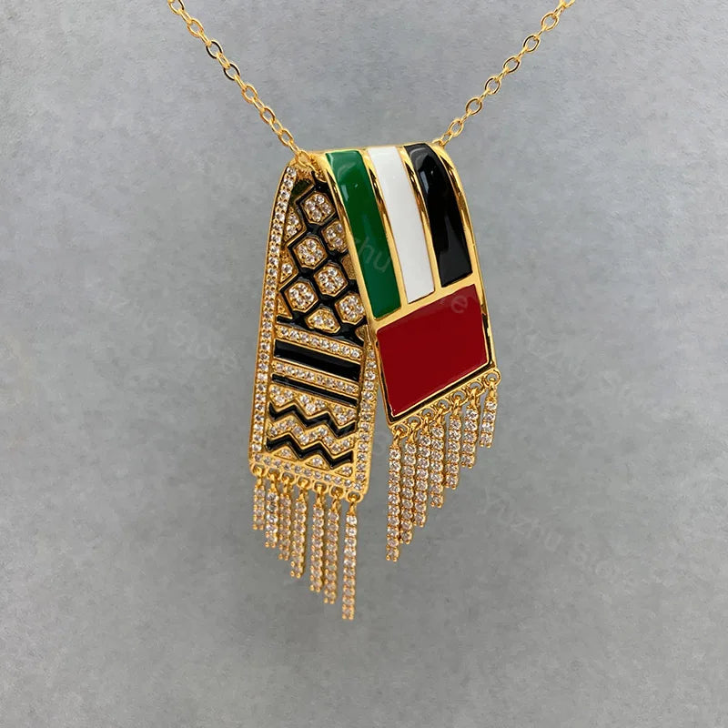Palestinian Keffiyeh Necklace