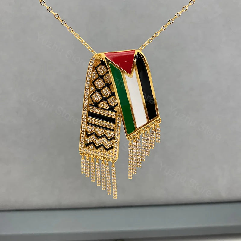 Palestinian Keffiyeh Necklace